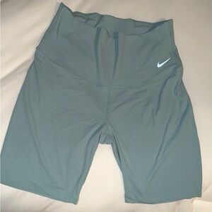 Nike Women’s High-Waist Biker Shorts — Sage Green